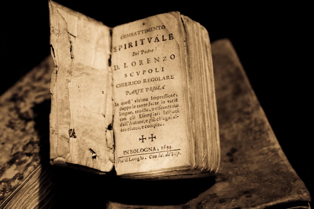 Old book, the kind that might be archived digitally. Photo by Daniele Levis Pelusi on Unsplash