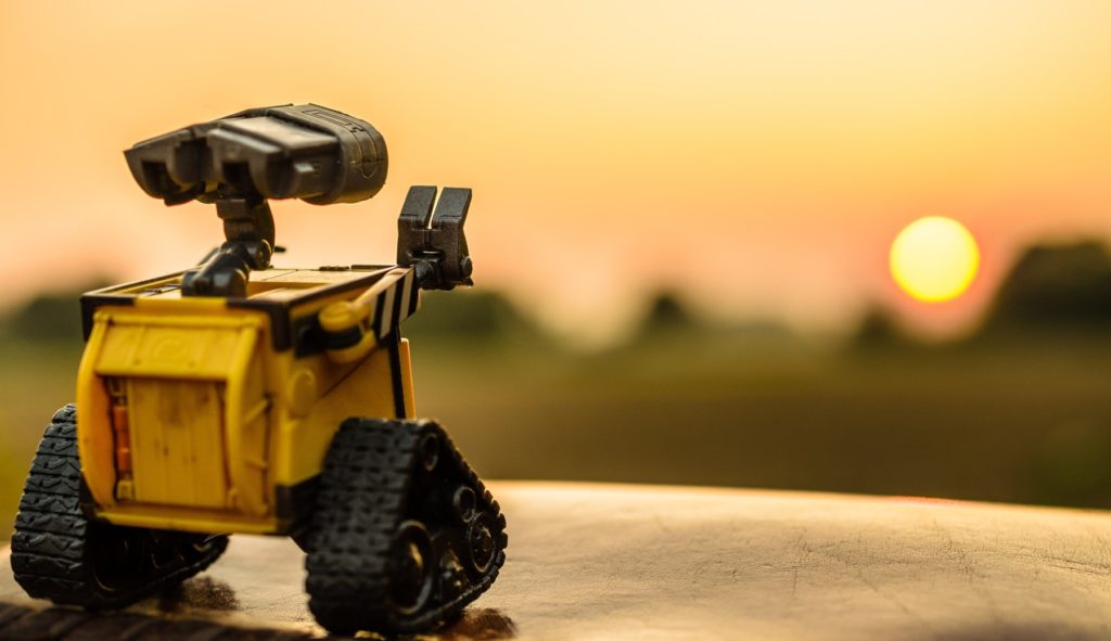 The future of automation? Wall-E looking to the distance. Photo by Dominik Scythe on Unsplash