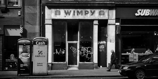 Death of the high street. Closed down Wimpy. Photo by scottishstoater on Unsplash